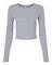 BELLA + CANVAS Women’s Micro Rib Long Sleeve Baby Tee for Layering Wear & Everyday Wear